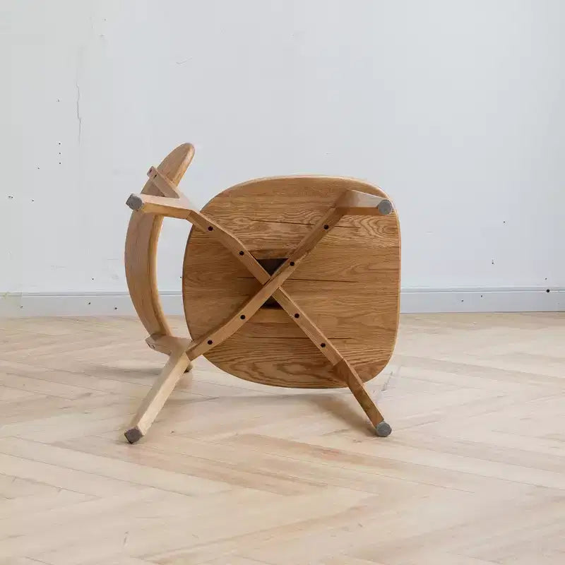 MAYEERTY set van 4 eetkamerstoelen van massief hout, natuurlijke houten stoelen voor keuken, eetkamer of woonkamer