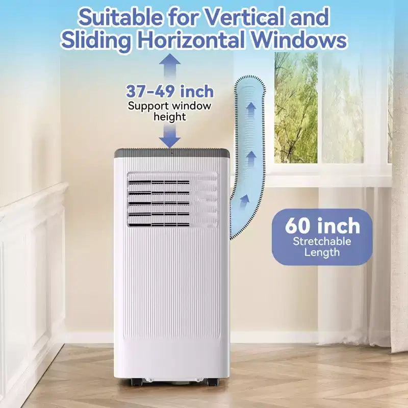 Mobile Klimaanlage, Flarhetoric 10.000 BTU Kühlen/Ventilieren/Entfeuchten 3-in-1-Mobilklimagerät für Räume bis 52 m², geräuscharme Geräte