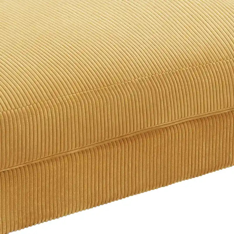 Pouf d’appoint moderne surdimensionné en tissu côtelé