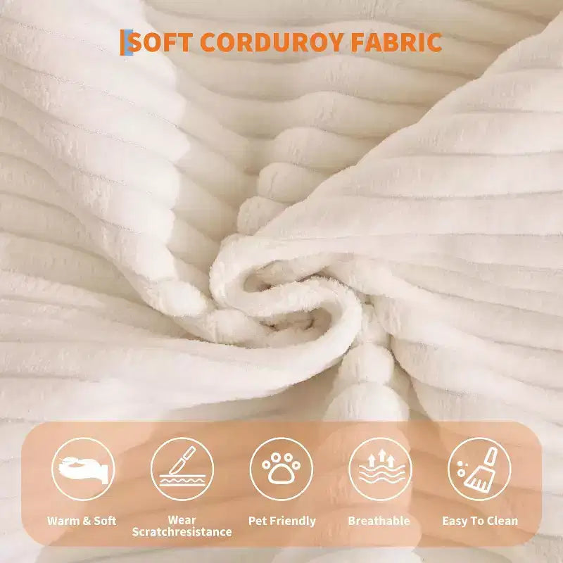 5-in-1-Schlafsofa, 78,8 Zoll, modulares Corduroy-Schlafsofa mit stabilem Rahmen, vielseitiger Futon für kleine Räume, Wohnzimmer und Gästezimmer
