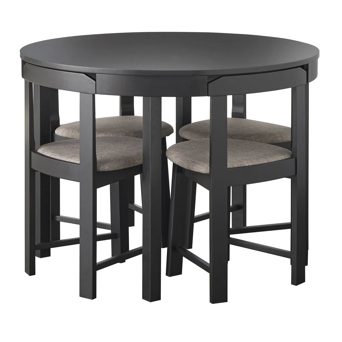 Set da pranzo compatto rotondo Harrisburg Tobey da 5 pezzi