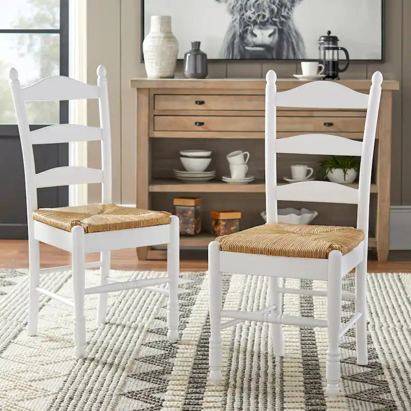 Sedia da pranzo Jessie con schienale a scala di Simple Living (set da 2)