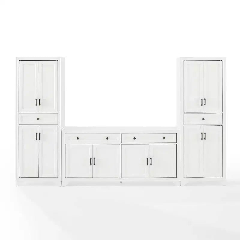 Ensemble 3 pièces Tara de buffet et meuble garde-manger finition vieillie - Crosley