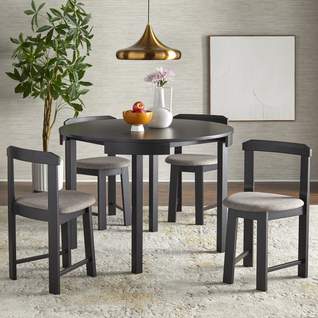 Set da pranzo compatto rotondo Harrisburg Tobey da 5 pezzi