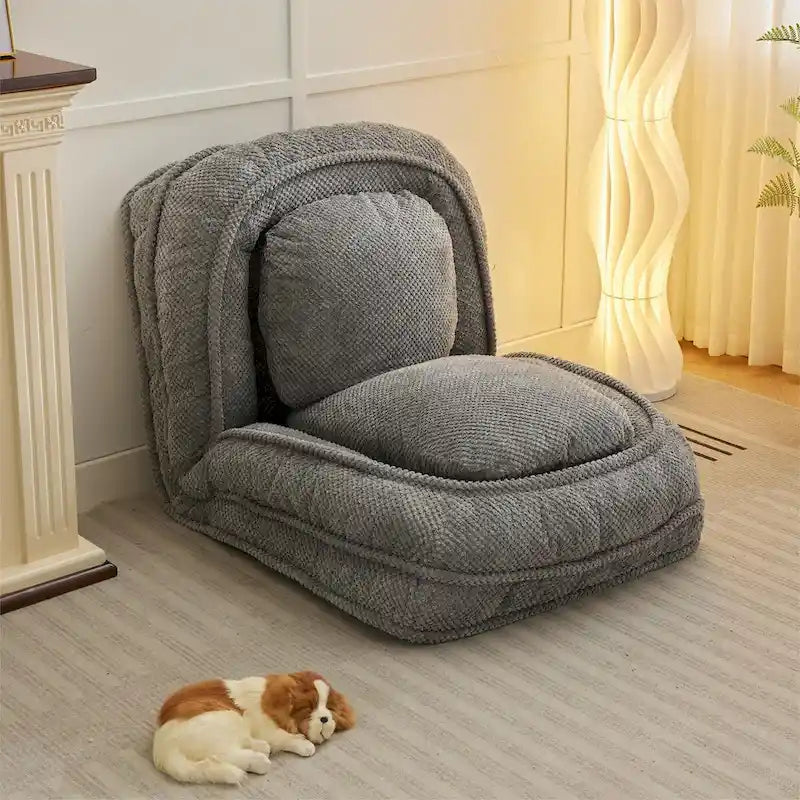 Canapé inclinable, 5 positions réglables, pour s’asseoir, dormir, plier, idéal pour la chambre ou le salon