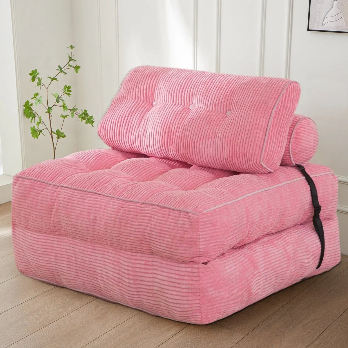 8 Corduroy vouwbare slaapbank, eenpersoons