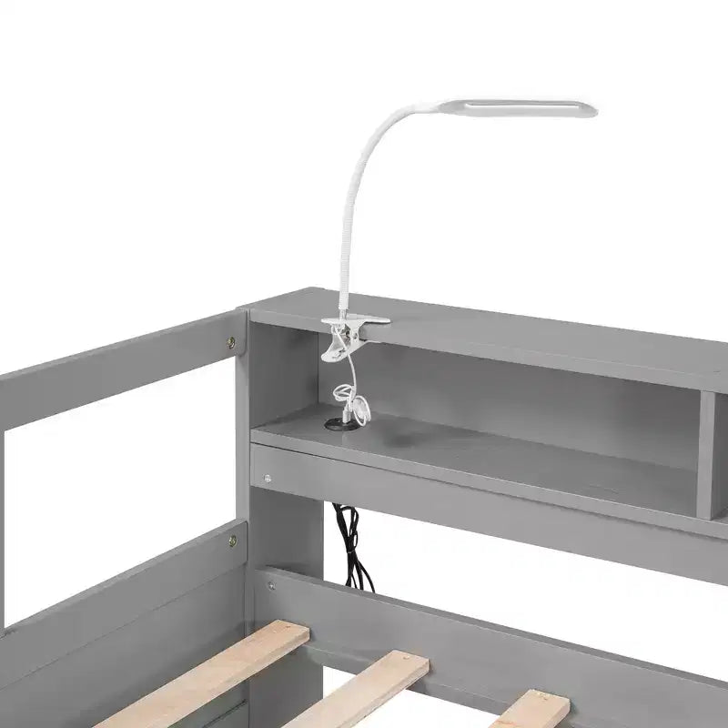 Whisen Twin XL Wood Daybed with 2 Trundles, 3 Storage Cubbies, 1 Light for Free and USB Charging Design