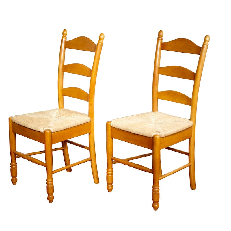 Sedia da pranzo Jessie con schienale a scala di Simple Living (set da 2)