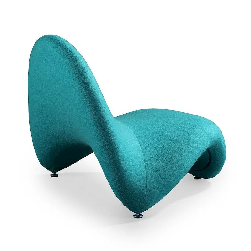 Poltrona decorativa in misto lana
