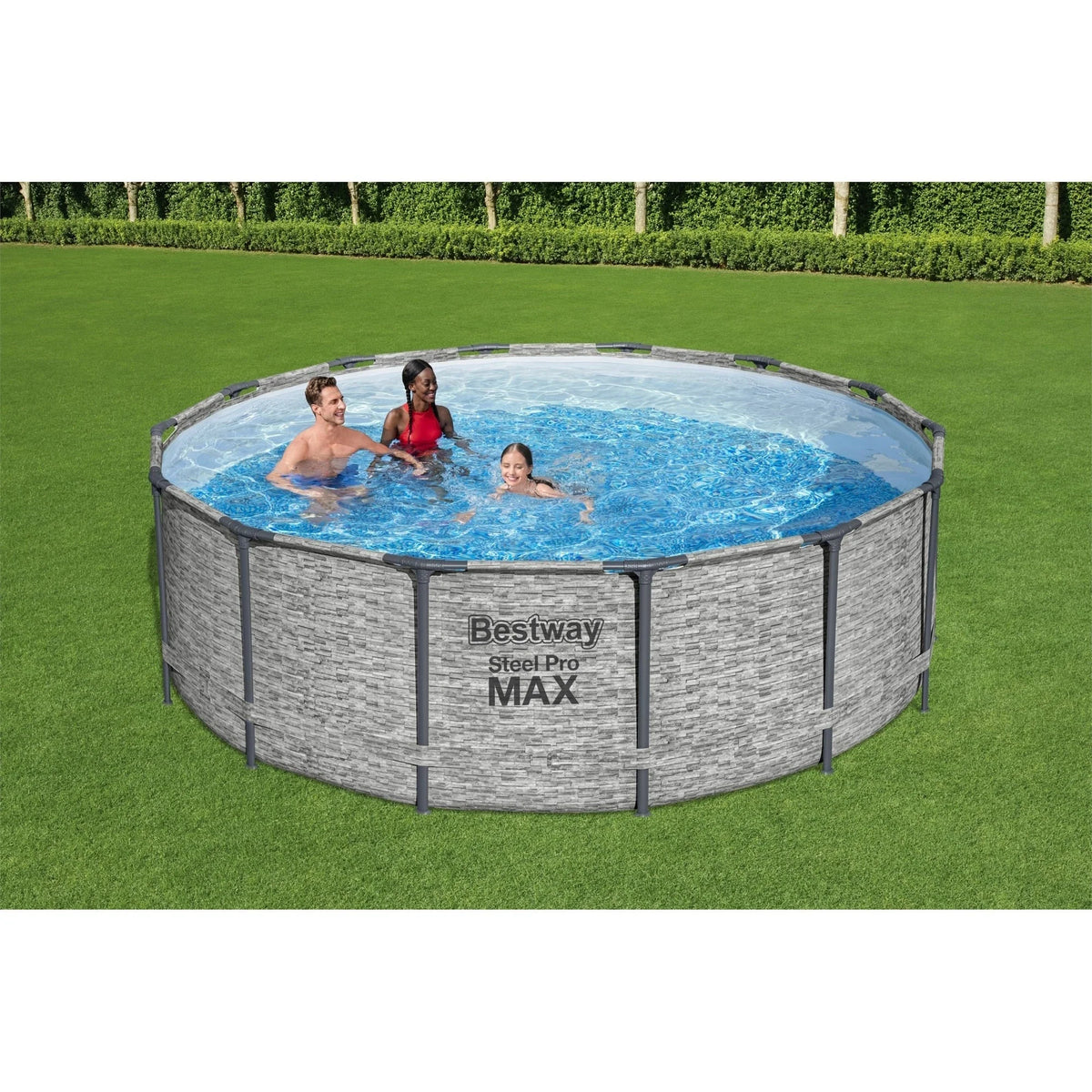 Bestway Steel Pro MAX rond bovengronds zwembad met pomp en afdekzeil