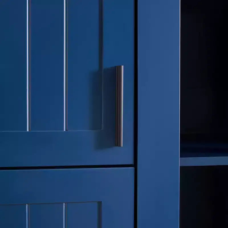 Dispensa da cucina indipendente Whisen alta 71'', grande mobile contenitore per sala da pranzo con credenza e buffet a 6 ante, ripiani regolabili