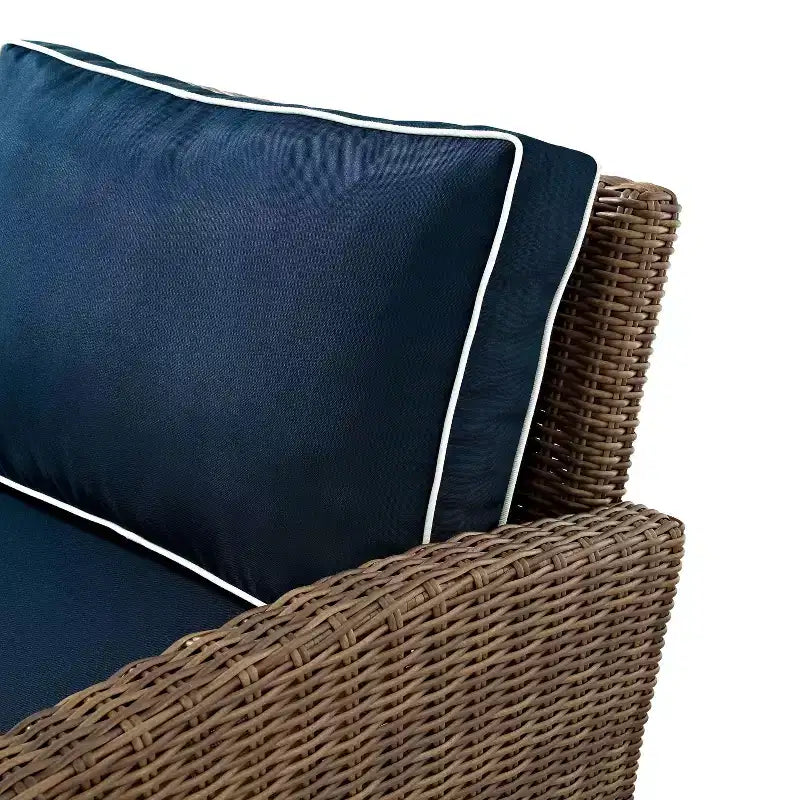 Set da conversazione da esterno in vimini, 4 pezzi, Bradenton - Crosley