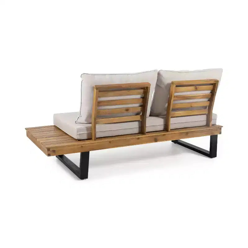L-vormige loungeset voor buiten, terras- en tuinset met salontafel en waterafstotende kussens – ModernLuxe