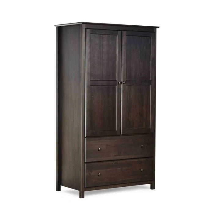 Kledingkast van massief hout met 2 deuren - 41x72x22
