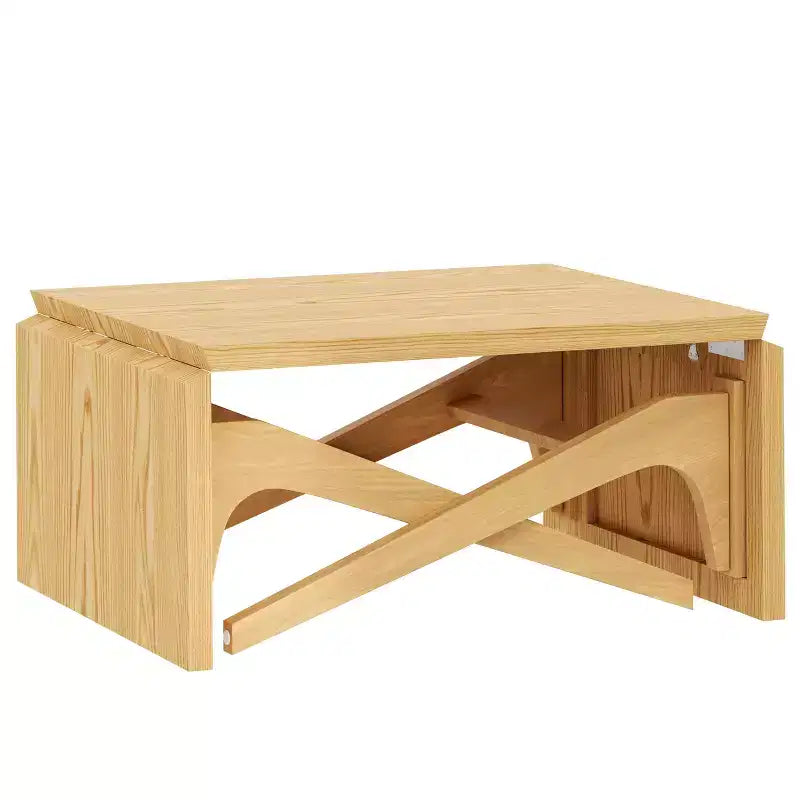 2 in 1 Coffee Table, Expandable Dining Table, Adjustable Height Table for Home & Office, Space Saving - ModernLuxe