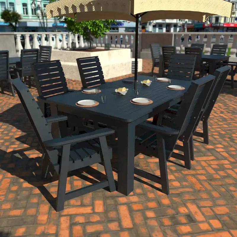 HIGHWOOD PROFESSIONAL 7-delige tuinset voor buiten dineren, 42x72