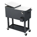 80QT Iron Spray Cooler with Shelf