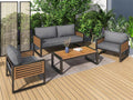 Gartenmöbel aus Metall – Grau