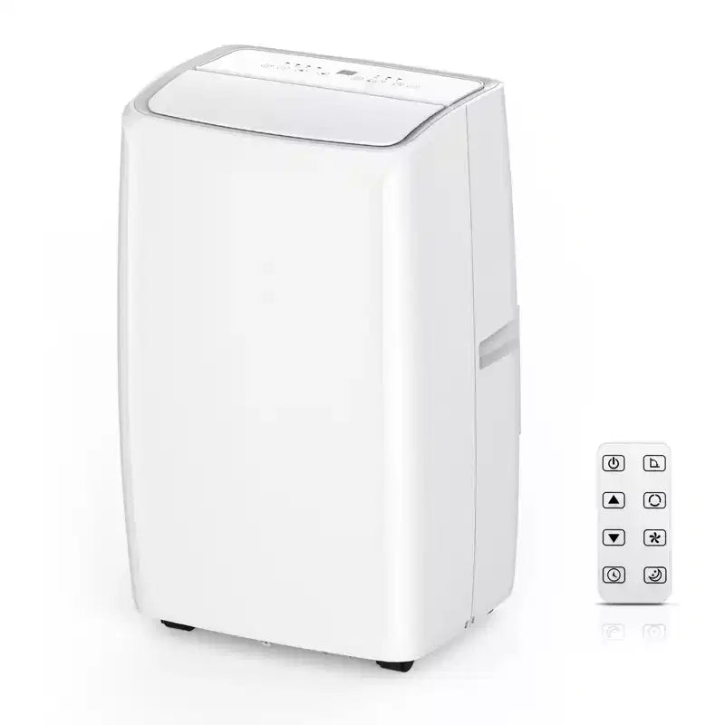 Mobiles Klimagerät mit 10.000 BTU, Haushaltsklimagerät mit Fernbedienung für Räume bis 450 sq ft, 3-in-1-Funktionen/24-Stunden-Timer/Rollen