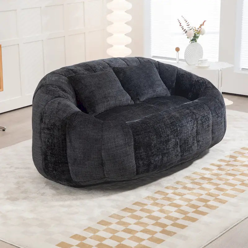 GDFStudio - Laurel chenille 2-zits luie bank met schuim met hoge dichtheid en extra veel comfort