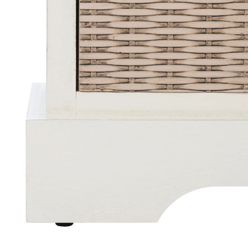 Banc de rangement SAFAVIEH Fiorello à 3 tiroirs avec coussin - 47.3 l x 15 L x 19 H - 47l x 15p x 19h