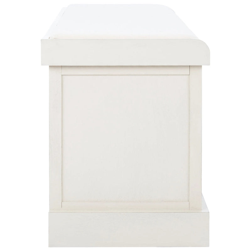 Banc de rangement SAFAVIEH Fiorello à 3 tiroirs avec coussin - 47.3 l x 15 L x 19 H - 47l x 15p x 19h