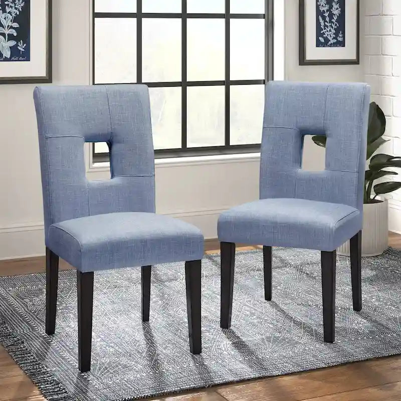Chaises de salle à manger à dossier en trou de serrure Brda (ensemble de 2) - chaise de salle à manger