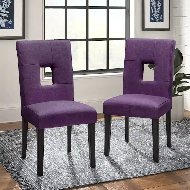 Chaises de salle à manger à dossier en trou de serrure Brda (ensemble de 2) - chaise de salle à manger