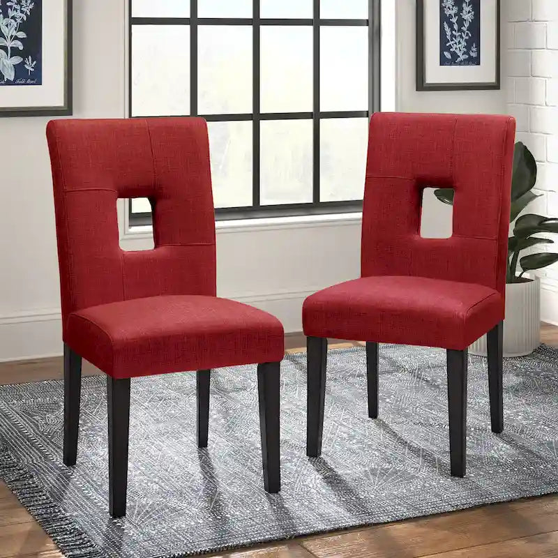 Chaises de salle à manger à dossier en trou de serrure Brda (ensemble de 2) - chaise de salle à manger