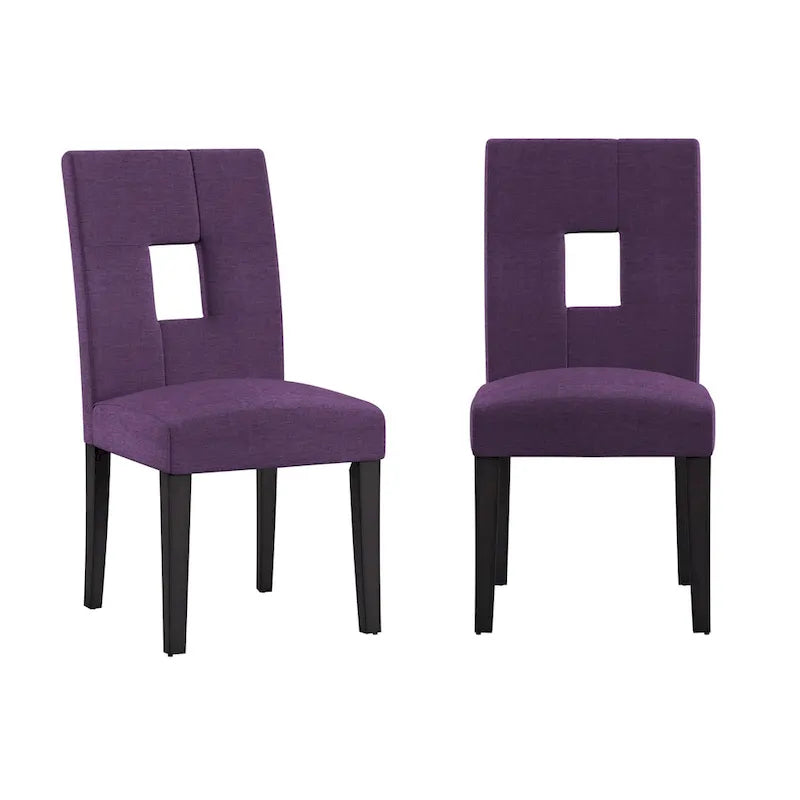 Chaises de salle à manger à dossier en trou de serrure Brda (ensemble de 2) - chaise de salle à manger