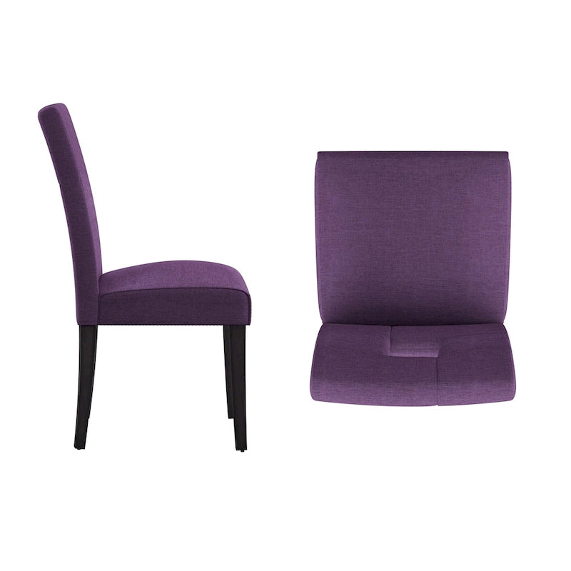 Chaises de salle à manger à dossier en trou de serrure Brda (ensemble de 2) - chaise de salle à manger