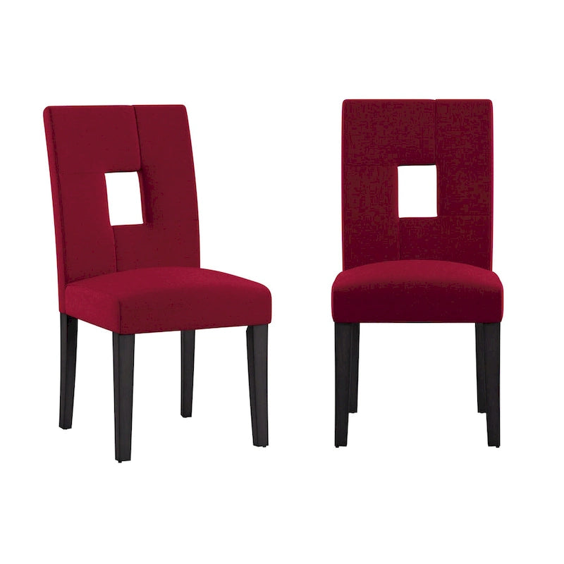 Chaises de salle à manger à dossier en trou de serrure Brda (ensemble de 2) - chaise de salle à manger