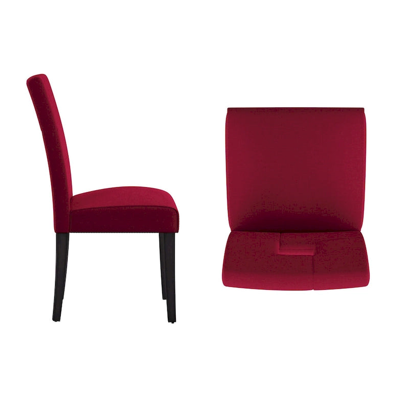 Chaises de salle à manger à dossier en trou de serrure Brda (ensemble de 2) - chaise de salle à manger