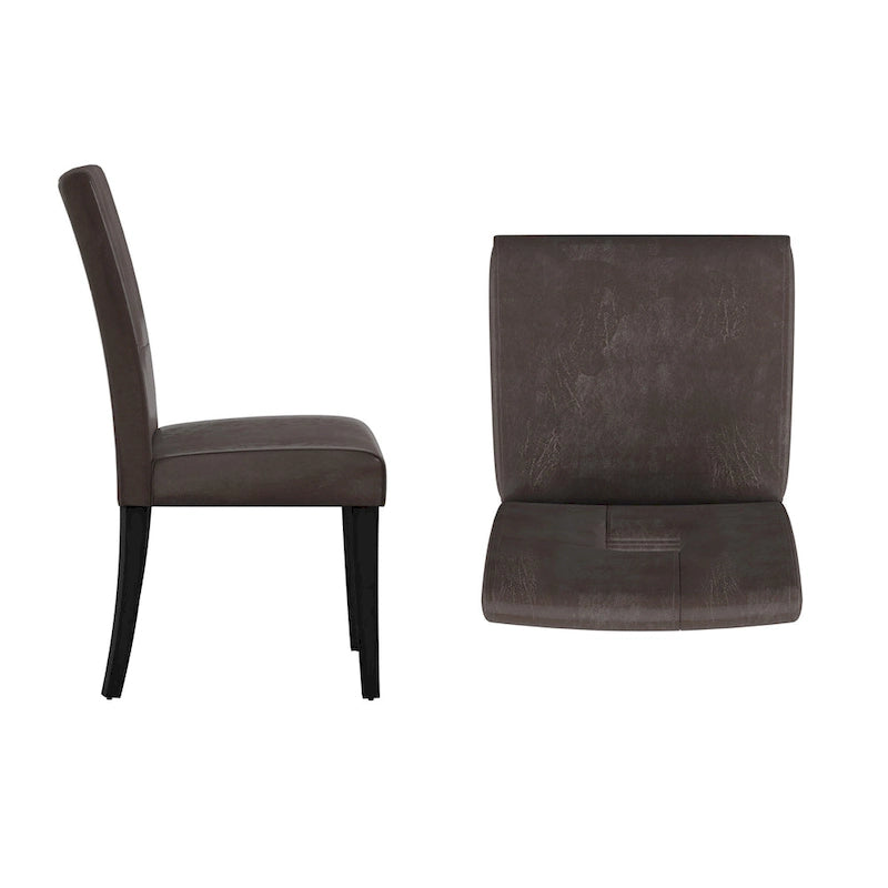 Chaises de salle à manger à dossier en trou de serrure Brda (ensemble de 2) - chaise de salle à manger