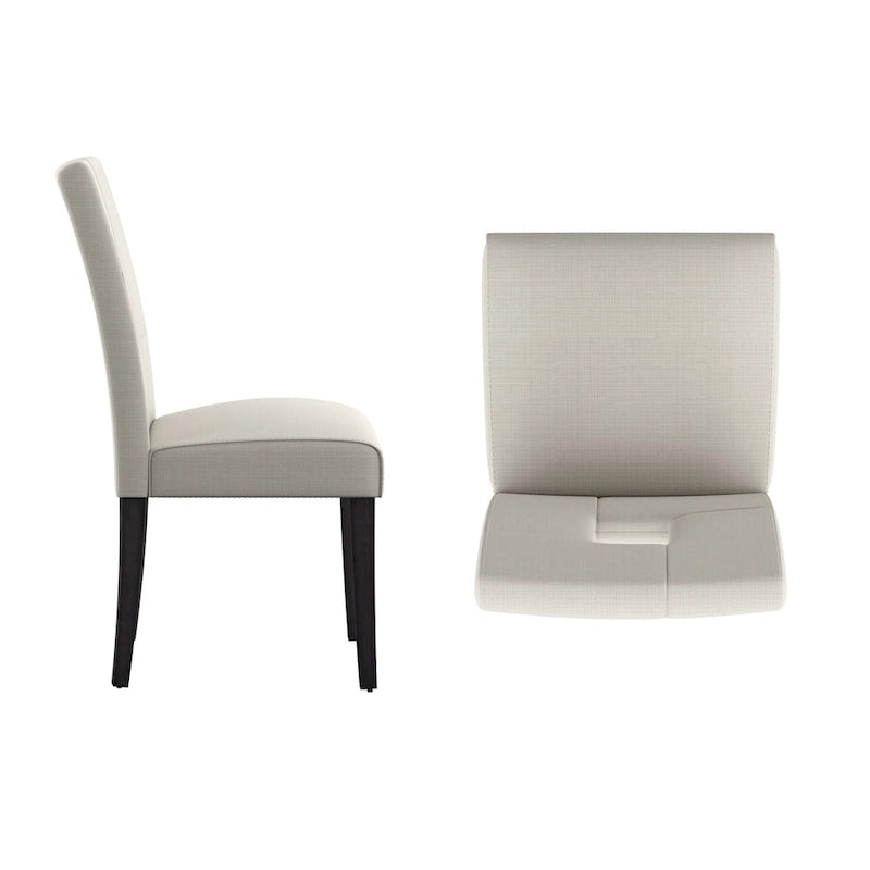 Chaises de salle à manger à dossier en trou de serrure Brda (ensemble de 2) - chaise de salle à manger