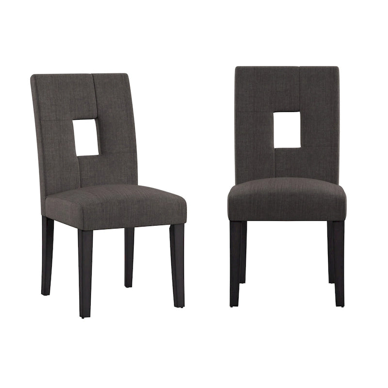 Chaises de salle à manger à dossier en trou de serrure Brda (ensemble de 2) - chaise de salle à manger