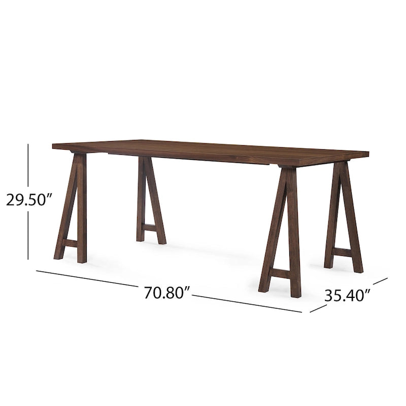 Set da pranzo Chazz moderno mid-century da 7 pezzi con tavolo ad A di Christopher Knight Home