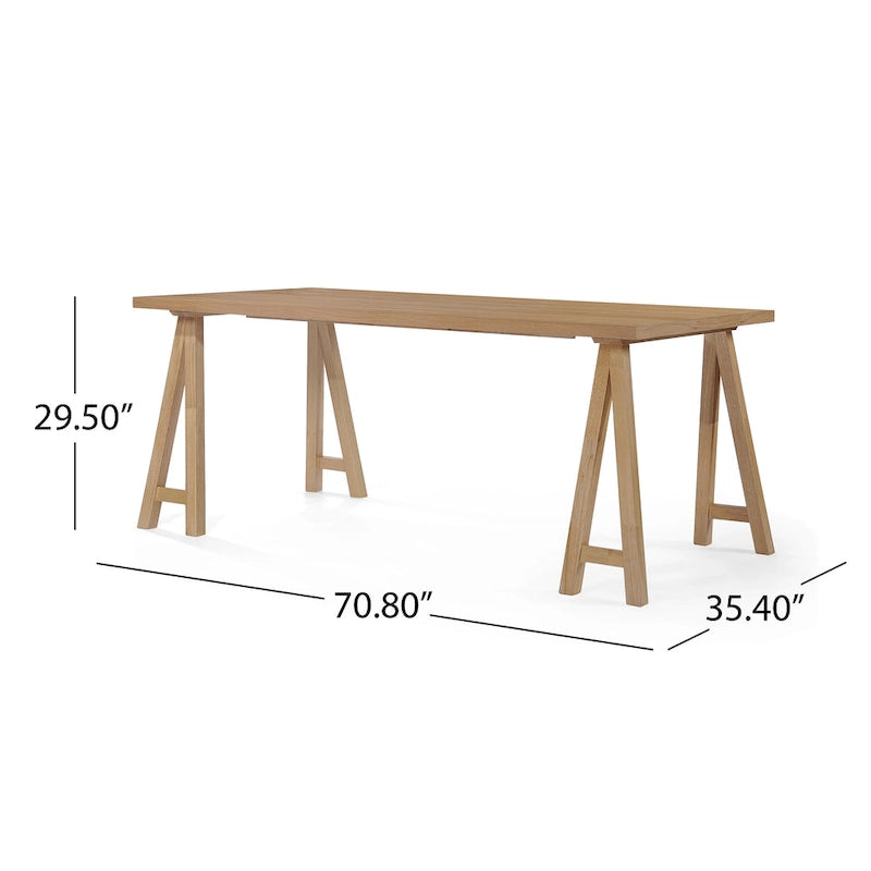 Set da pranzo Chazz moderno mid-century da 7 pezzi con tavolo ad A di Christopher Knight Home