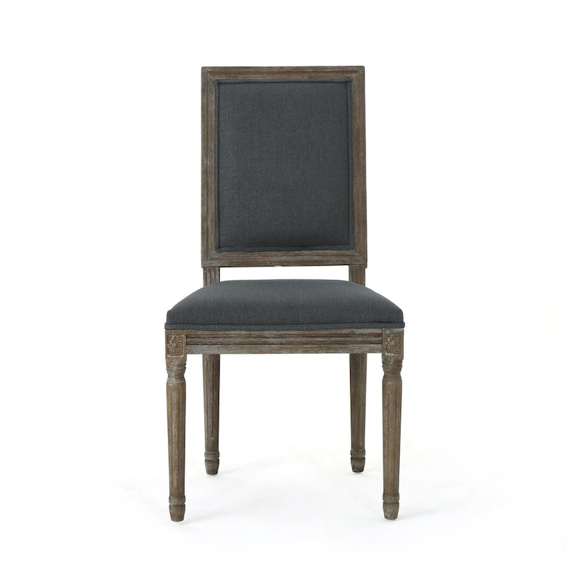 Chaise de salle à manger traditionnelle en tissu Ledger, lot de 2, par Christopher Knight Home