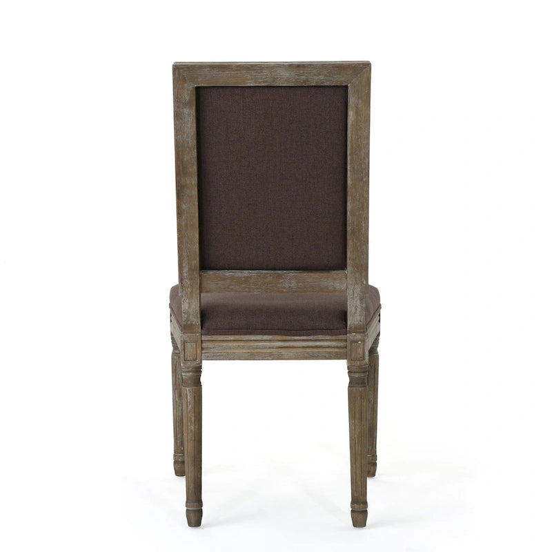 Chaise de salle à manger traditionnelle en tissu Ledger, lot de 2, par Christopher Knight Home