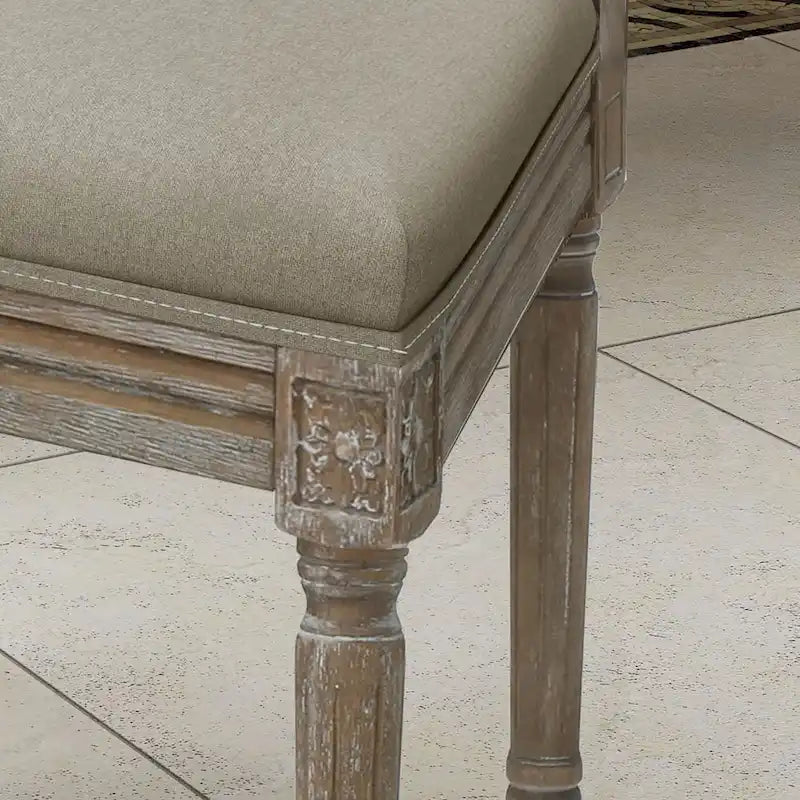 Chaise de salle à manger traditionnelle en tissu Ledger, lot de 2, par Christopher Knight Home