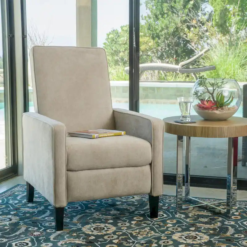 Stoff-Relaxsessel „Dalton“ mit nach hinten neigbarer Rückenlehne von Christopher Knight Home