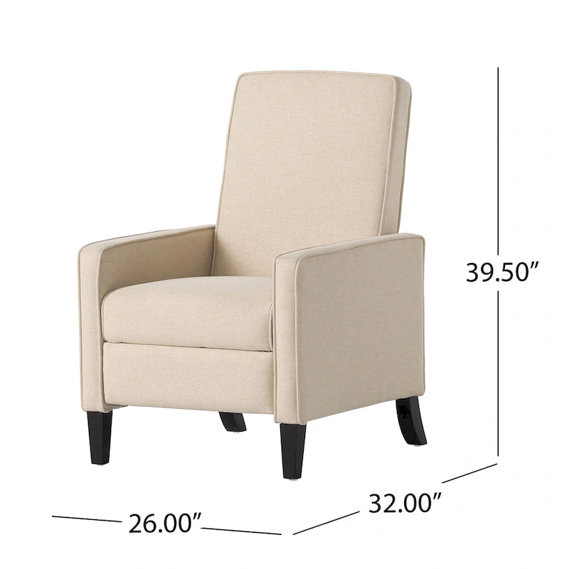 Stoff-Relaxsessel „Dalton“ mit nach hinten neigbarer Rückenlehne von Christopher Knight Home