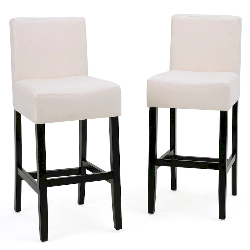Taburetes de bar de tela Lopez de 30 pulgadas (juego de 2) de Christopher Knight Home