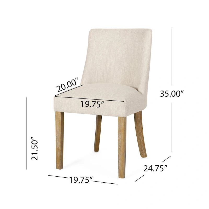 Frances Stoff-Esszimmerstuhl (4er-Set) von Christopher Knight Home