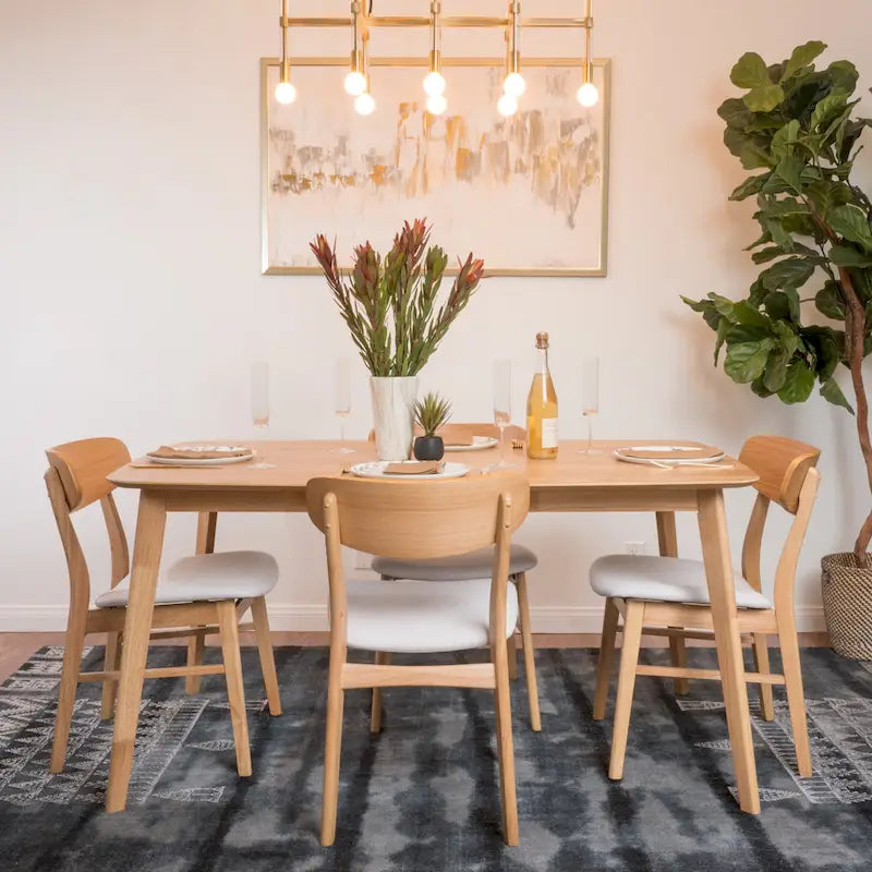 Dimick 5-teiliges Esszimmerset im Mid-Century-Modern-Stil von Christopher Knight Home