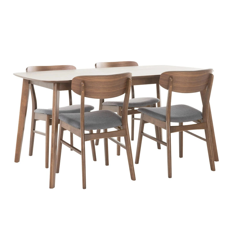 Dimick 5-teiliges Esszimmerset im Mid-Century-Modern-Stil von Christopher Knight Home