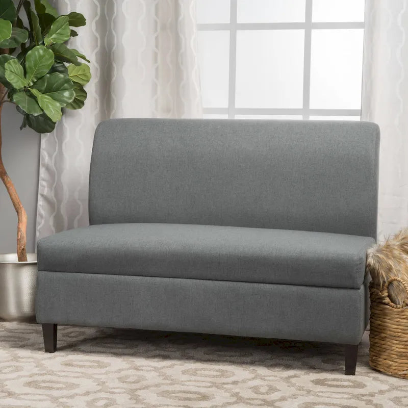 Loveseat de tela con almacenamiento Tovah de Christopher Knight Home