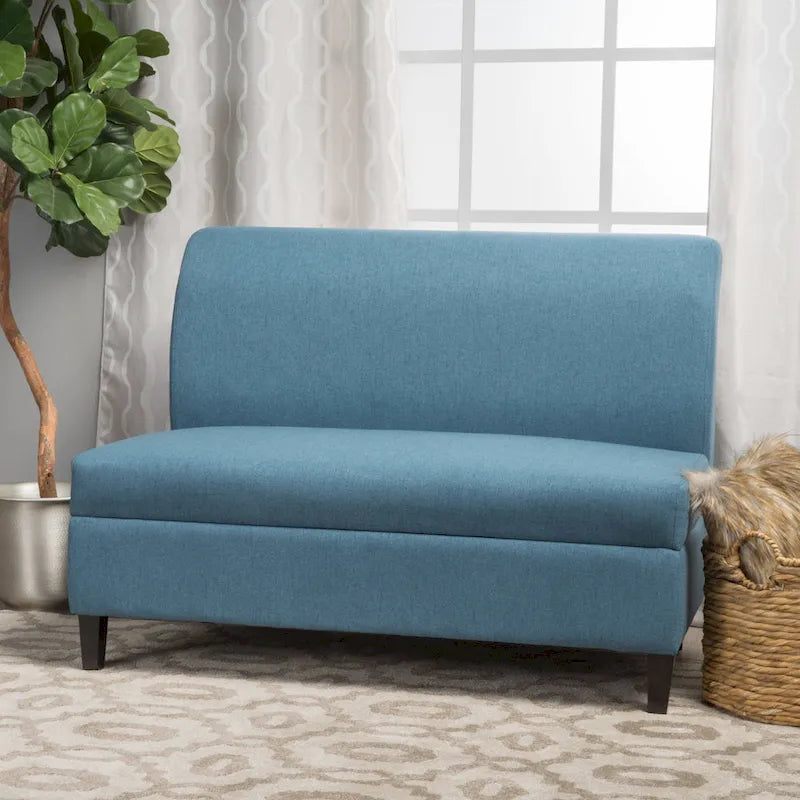 Loveseat de tela con almacenamiento Tovah de Christopher Knight Home