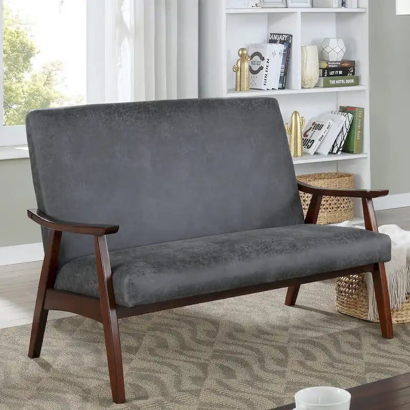 Balf kortárs műbőr kanapépad a Furniture of America kínálatából